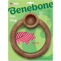 Benebone RING Dog Toy – Bacon Large