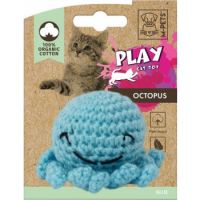 M-PETS Octopus Organic Cotton Cat Toys Blue