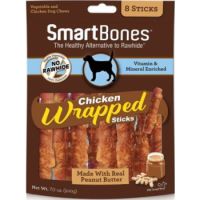 Smartbones Chicken Wrapped sticks with peanut butter