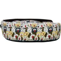 Coco Kindi Round Shape Washable Cotton Bed Size#3 Dog Print