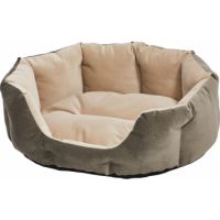QuietTime Deluxe Gray Tulip Dog  Bed (Small)