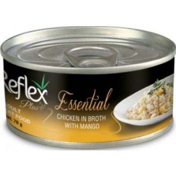  Reflex Plus Essential Chicken Breast in Broth Adult Cat Wet Food, 70g 