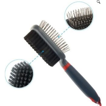  Double-Sided Brush Nylon Bristles & Pins for Dogs and Cats 