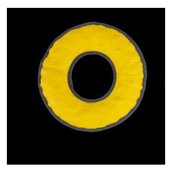  Rubber Toy Donut Yellow 