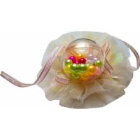 Hair Clip Ball W Pearl (Cream )