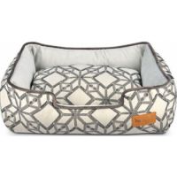 Lounge Bed Solstice Snowy Day Silver L   38"L x 30"W x 9"H