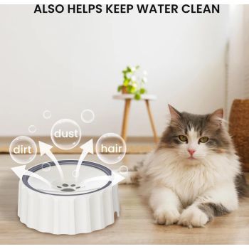  Pakeway No-Spill Pet Water Bowl -23*21*90Cm-White 