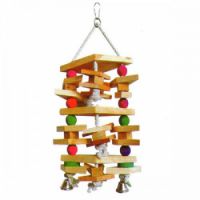 HANGING TOY FOR LARGE BIRDS W/BELLS 40X22CM