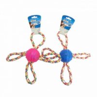 DUVO TPR BALL WITH ROPE 4 HANDLE 27cm