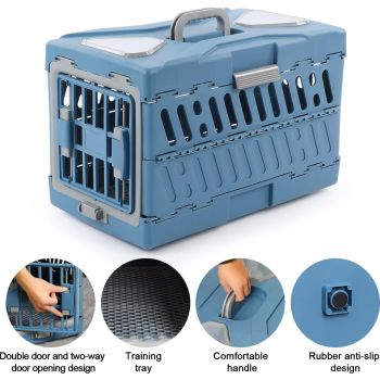  Pado Foldable Pet Carrier 56x33x37cm-Blue Colour 