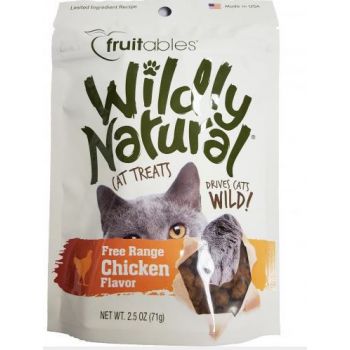  Fruitables Wildly Natural Cat Treats Chicken Flavor (71g) 