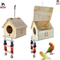 Saas Large Gable House &Cradle Toy 17*18.5*56cm