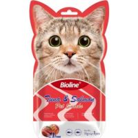 Bioline Cat Treats - Tuna & Salmon 5x15g