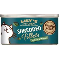 Lily's Kitchen Shredded Fillets Chicken & Mussels in Broth Wet Cat Food - 70G