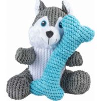 Duvo Dog Plush Toys Duo Husky + Bone M - 27,5x27,4x16,5cm Multicolour