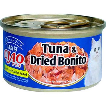  Inaba CIAO White Meat Tuna with Dried Bonito in Jelly 75G 