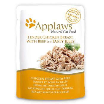  Applaws Cat Wet Food Chicken With Beef 70G Jelly Pouch 