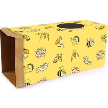  All For Paws Catoon - Kraft Paper Tunnel - Yellow 