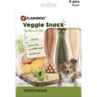 Flamingo Veggie Adult Toothbrush Dog Treats 12.5cm 4c