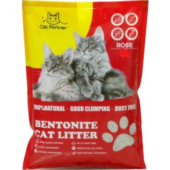  Cat Partner Bentonite Dust Free Clumping Litter 10 L -Rose 