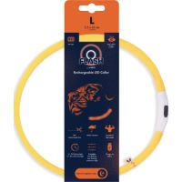 M-PETS Flash Led Rechargeable Collar L Orange