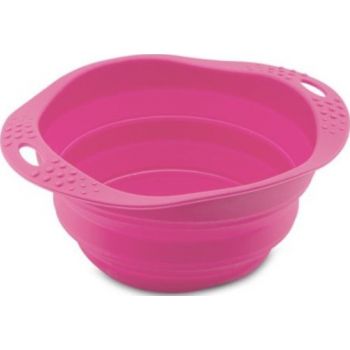  Beco Dog Travel Bowl Pink Medium 18 x 6.5 x 15cm | Capacity - 0.75L 