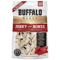 Buffalo Range Natural, Grain Free Jerky Mini Bone Rawhide Chews for Dogs 137.5g