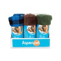 ASPEN PET FLEECE THROW ASSORTMENT TRAY