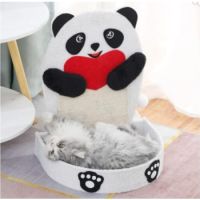 Cozy Paws Panda Shape Cat Scratching Board With Sisal Rope and Scratching Pad -41*33*62cm
