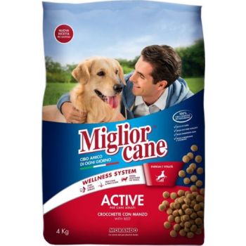  Miglior Croquettes Active With Beef Dog Dry Food, 4Kg 