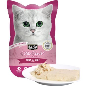  Kit Cat Petite Pouch Wet Food  Tuna & Beef 70g 