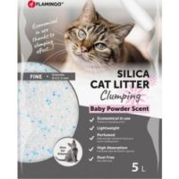 Flamingo Silica Fine Clumping Baby Powder Litter 5L