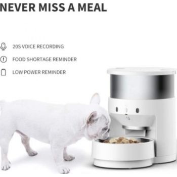 PETKIT 'INFINITI' AUTOMATIC FEEDER WITH STAINLESS STEEL BOWL - 5L 