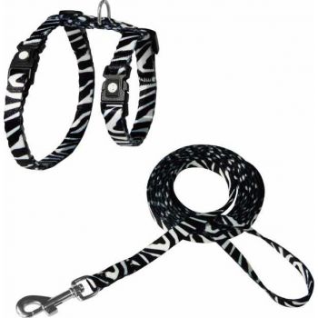  DOCO® LOCO Cat Harness + Leash 6ft Black 