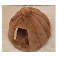 PETS CLUB HOODED PET HOUSE ROUND WITH SOFT COTTON BED , 48*40 CM – MEDIUM –