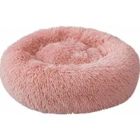 Pado Pet Fluffy Donut Cushion Pink Large 60x20cm