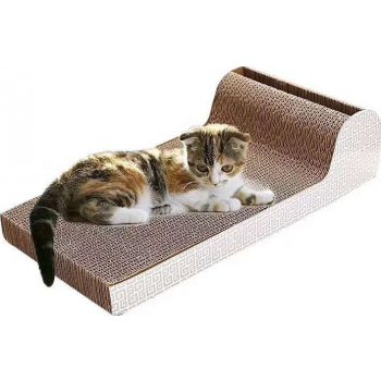  Cat Scratch Board Lounge with Bell-Ball 45x23x11cm 
