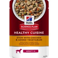 Hill’s SCIENCE PLAN HEALTHY CUISINE Adult Dog Stew With Chicken & Added Vegetables Pouch 90g