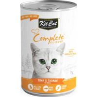 Kit Cat Wet Food Complete Cuisine Tuna And Salmon In Broth 150g