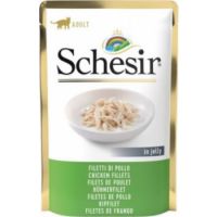 SCHESIR CAT POUCH JELLY CHICKEN FILLETS 85G