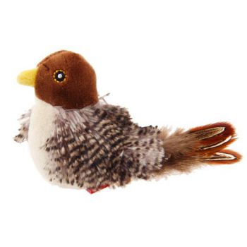  Bird 'Melody chaser'w/motion activated sound chip and feather (bird sound) 