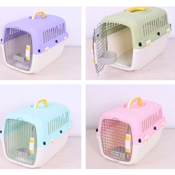  Pet Mode Plastic Pet Carrier 50x35x34cm (Assorted Colors) HC040-L50-[IATA Approved] 