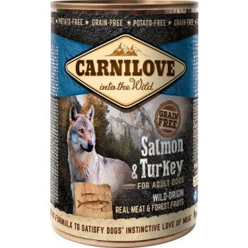  Carnilove Salmon & Turkey For Adult Dogs (Wet Food Cans) 400g 