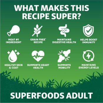  Harringtons Superfoods Turkey with Vegetables Adult Dry Dog Food 1.7kg 
