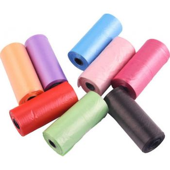  Woofy Waste Bag 8Roll Pack  Of 15 Bags Mix Color 