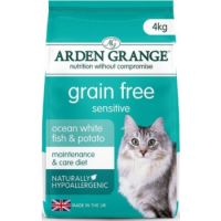 Arden Grange Grain Free Sensitive Adult Ocean White Fish & Potato Dry Cat Food 4kg