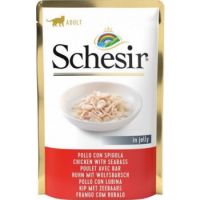 Schesir Cat Pouch Jelly Chicken With Seabass 85gm