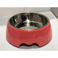 Nutrapet Melamine Round Bowl Peach S: 14*4.5 Cms 160/ml5.4oz