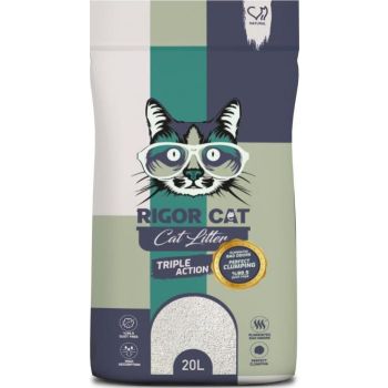  Rigor Cat Natural White Bentonite Clumping Litter - Natural/Unscented - 20L 