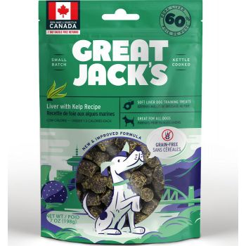  Great Jack’s Liver with Kelp Recipe Grain-Free Dog Treats 7oz / 198gm 